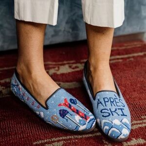 NEW by Paige Needlepoint Apres Ski Loafers